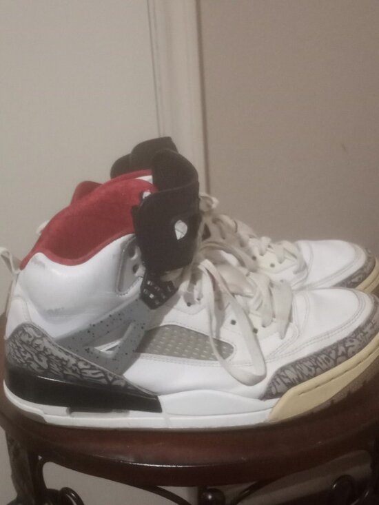 Nike Air Jordan Mens Spizike Retro White Cement 315371-122 - Sz 8.5 main image 4